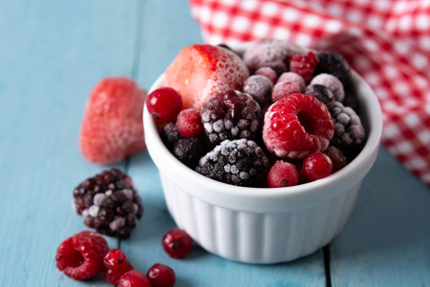 istock Assortment of iced berries 1353995398