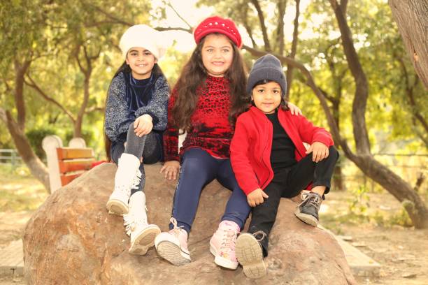 istock Children in Winter Season 1354002811