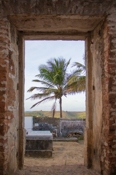 Turists Have Fun Visiting Sant Bento, Old Brazilian Monastery Ruin  on October, 2021, Maragogi, Brazil.