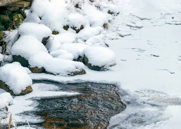 istock snow cover the ground, snow texture 1354018496