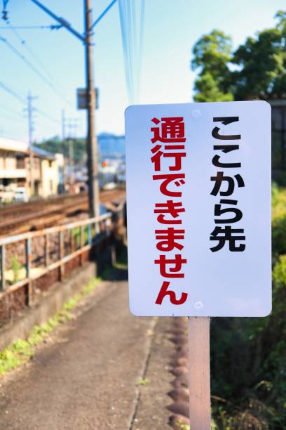 A signboard that I bought when I couldn't pass from here in Japanese