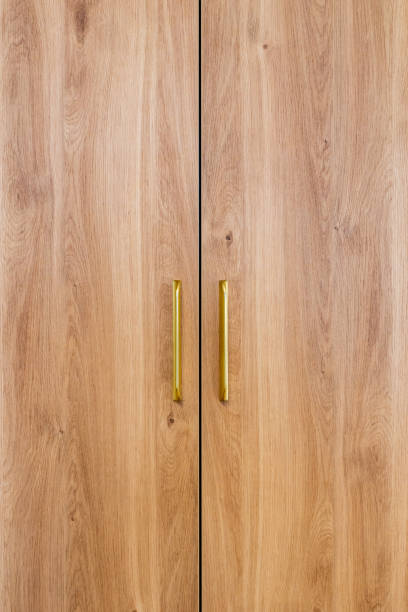 istock Wooden closet door 1354024071