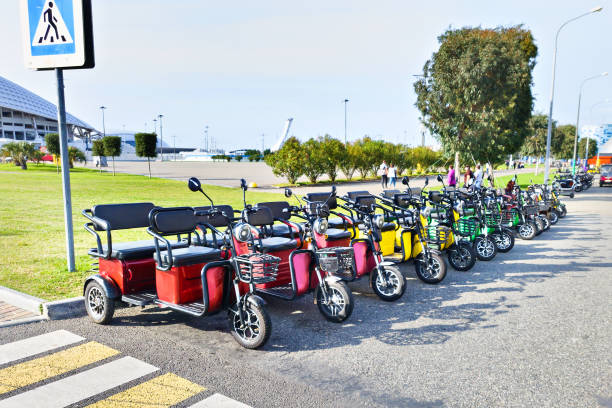 istock Rent of electric scooters 1354025850