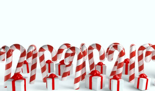 istock Frame made of red and white candies. 3d rendering 1354028567