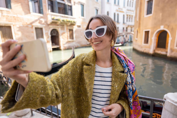 istock Woman traveling in Venice 1354029766