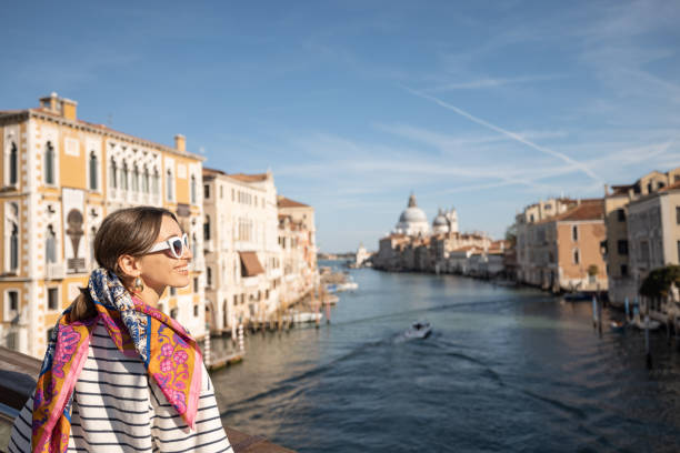 istock Woman traveling in Venice 1354031040