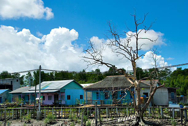 Fishing Village stock photo