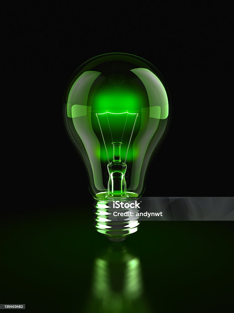 Luz verde - Royalty-free Isolado Foto de stock