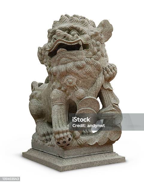 Stone León De Foto de stock y más banco de imágenes de León imperial - León imperial, Asia, China