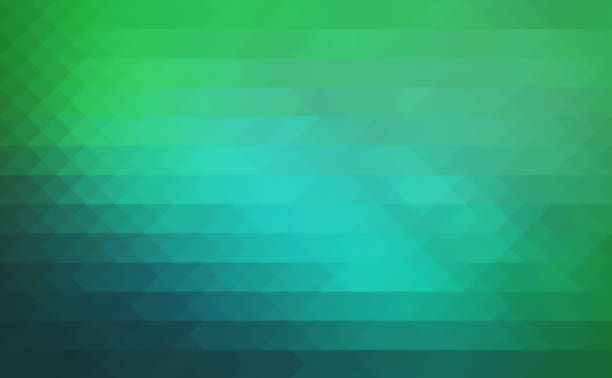 istock green and blue abstract geometric background in triangular shape. cyan, green grid mosaic background for futuristic concept. abstract modern background with turquoise triangles. overlapping effect. 1354048549