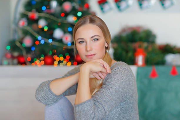istock Nice Woman on Christmas Eve 1354053451