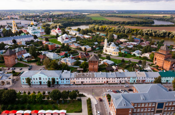 istock View from drone on Kolomna Kremlin in summer, Russia 1354055243