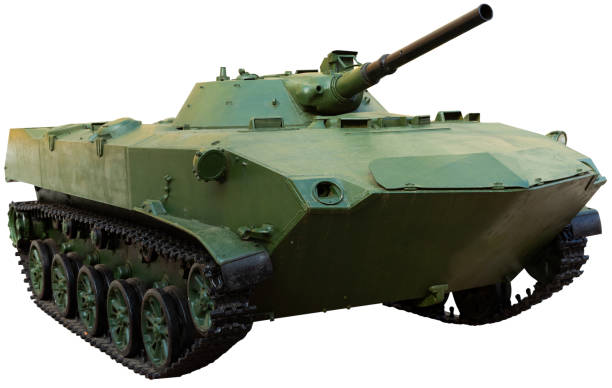 istock Closeup of model of soviet tank bmd-1 1354055376