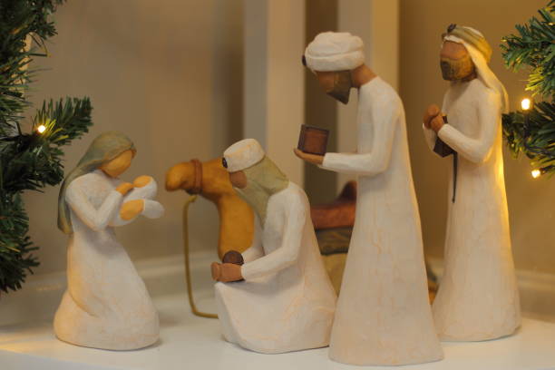 istock Virgin Mary, baby Jesus and three wise men figurines 1354055644