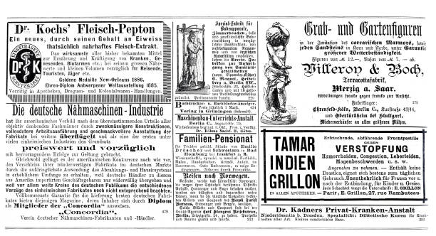 istock Ads in German magazine of 1887 1354058815