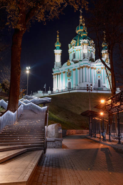 istock St. Andrew's Church in the evening illumination 1354063775