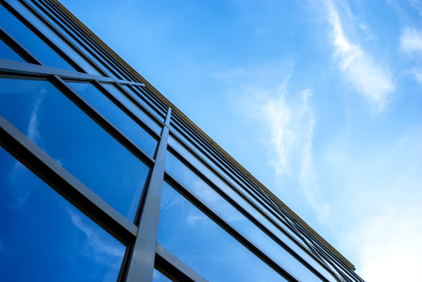 istock Modern business center. Fully glass buildings. 1354065762