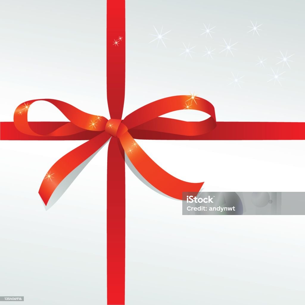 Red Bow on White Background Red colour bow and ribbon against white background. Gift stock vector Red Bow on White Background Red colour bow and ribbon against white background. Gift stock vector