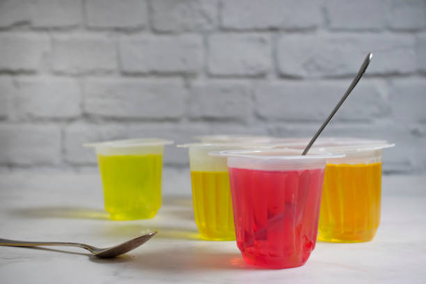 istock fruit jelly in a plastic glass 1354073782