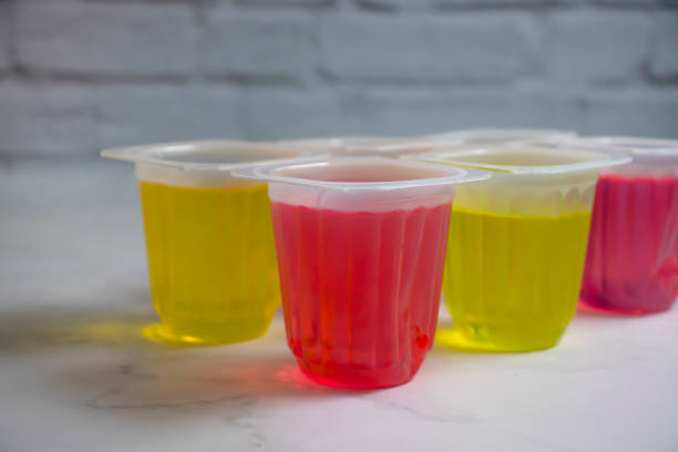 istock fruit jelly in a plastic glass 1354075178