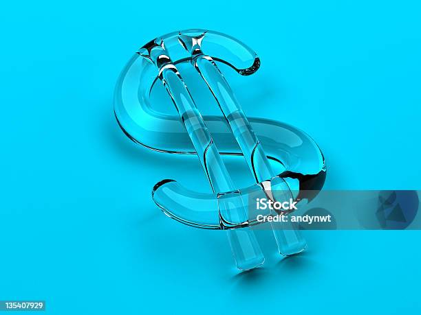 Precious Dollar Stock Photo - Download Image Now - Banking, Blue, Crystal Glassware