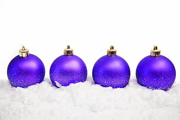 istock christmas ornaments in snow 135408244