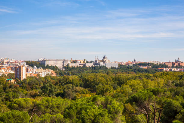istock Aerial view of Madrid. 1354087850