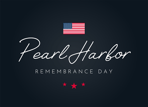 Pearl Harbor Remembrance Day poster. Vector illustration. EPS10