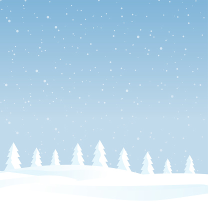 Winter landscape, background, card. Vector illustration. EPS10