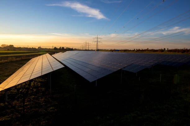 istock Renewable energy, large field of solar panels 1354125597