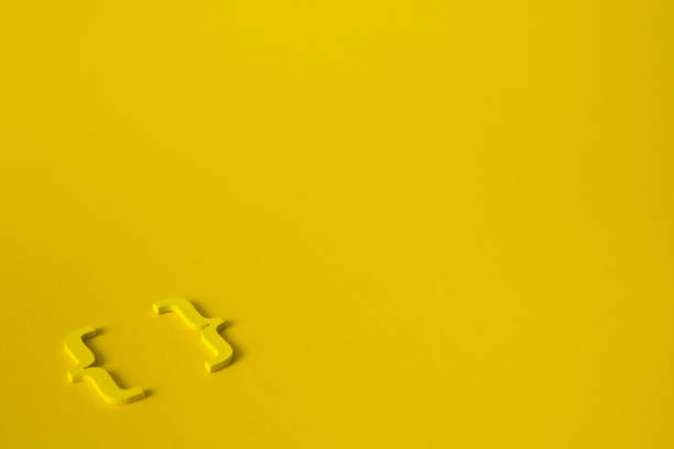 istock Yellow wooden symbol 