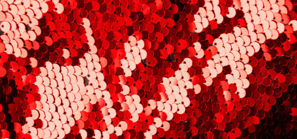 istock Abstract luxury red background with sequins sequins. Template for modern creative holiday design, new year, party, valentines day 1354133788