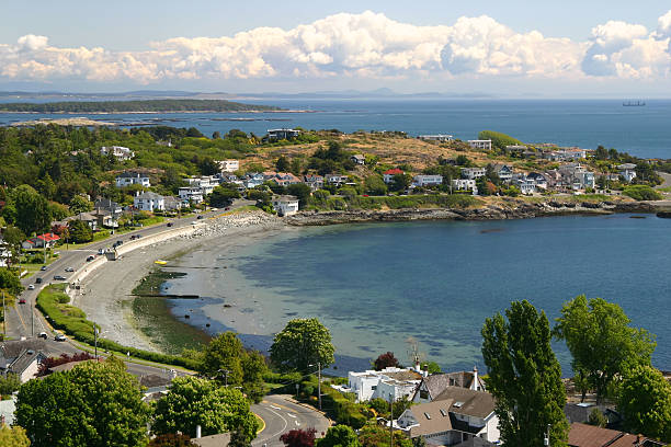 Victoria Victoria, British Columbia harbour near Oak Bay oak bay stock pictures, royalty-free photos & images