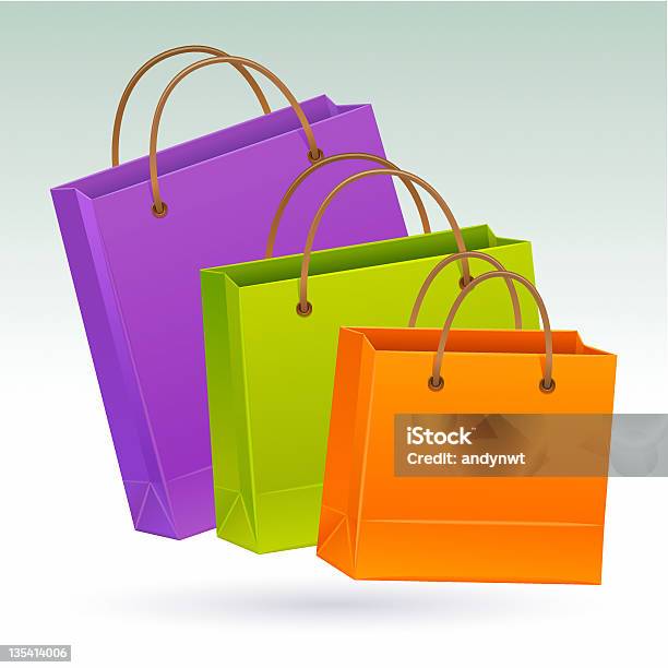 Vetores de Sacos De Compras e mais imagens de Bolsa de Presente - Bolsa de Presente, Colorido, Comércio - Consumismo