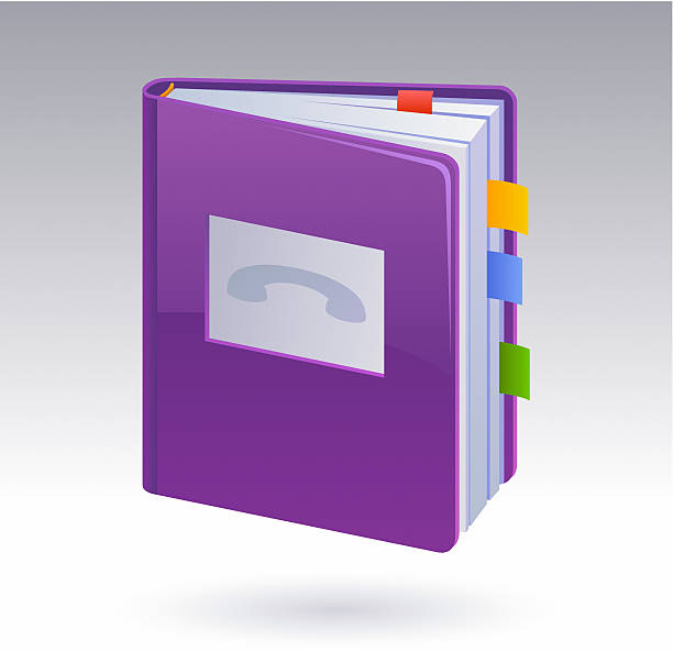 Address Book Icon vector art illustration
