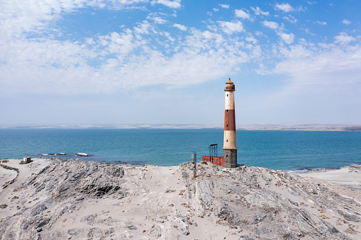 Old lighthouse at Diaz Point, Luderitz in Namibia