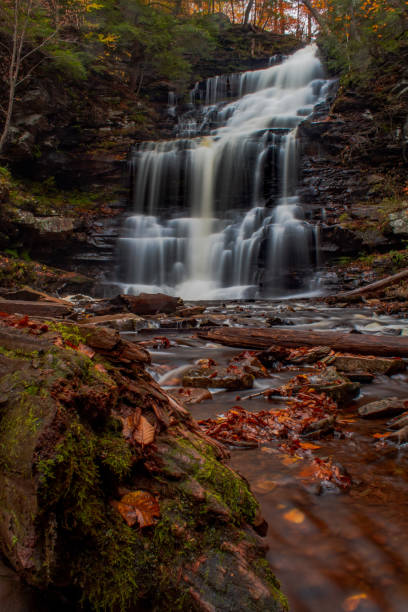 istock Autumn waterfall at Ricketts Glen 1354149348