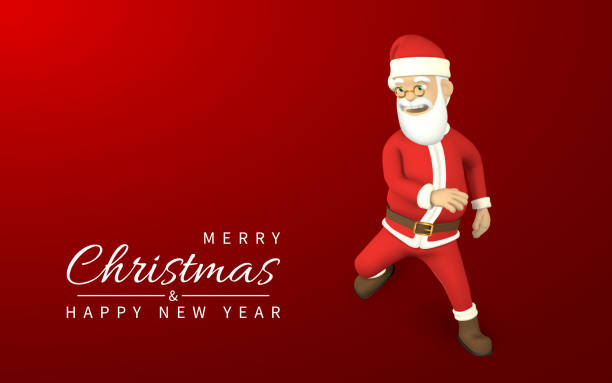 istock Cartoon 3D realistic Santa Claus. Character for Christmas designs. Vector illustration 1354149490