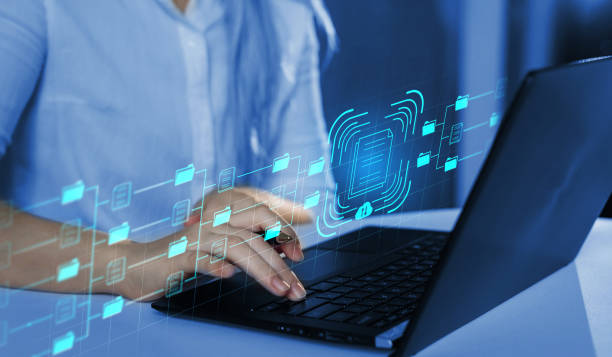 istock Document Management System (DMS). Automation software to archiving and efficiently manage and information files. Internet Technology Concept. 1354153850