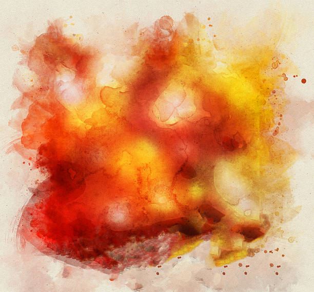 istock Abstract watercolor background. Color splashing on paper 1354162918