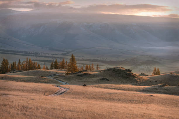 istock road dirt mountains dawn trees hills clouds sky 1354162957