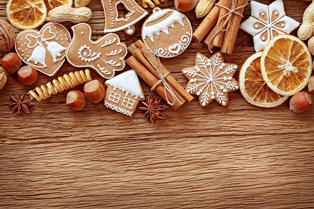 istock Gingerbread cookies and spices 135416578