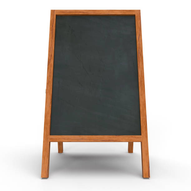 istock 3DCG illustration of an easel sign on a blackboard 1354173211