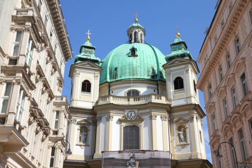 Vienna, Austria - famous Peterskirche (Saint Peter's Church)