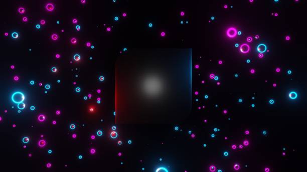 istock 3D Render Abstract 3d geometric shapes. Modern background, seamless motion design, screensaver, backdrop 1354189138