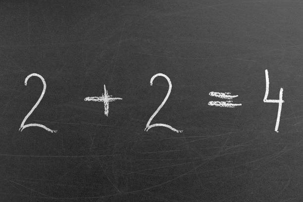 2 Plus 2 Math 60+ Plus Evidence Stock Photos, Pictures & Royalty-Free Images - iStock