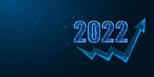 istock Abstract 2022 New Year business development strategu concept digital web banner template 1354196669