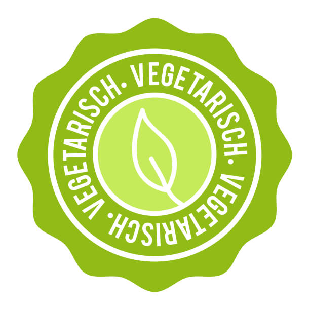 Vegan Button. Vegetarian web seal. Eps10 Vector Web Seal Banner.