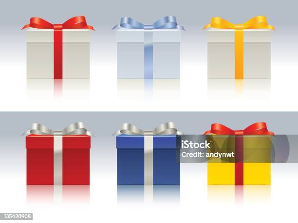 Gift Box Stock Illustration - Download Image Now - Gift Box, Blue, Achievement