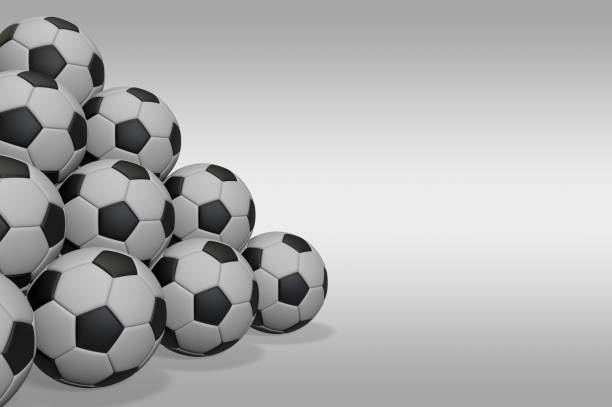 istock 3d illustration with classic soccer balls in a heap 1354209125